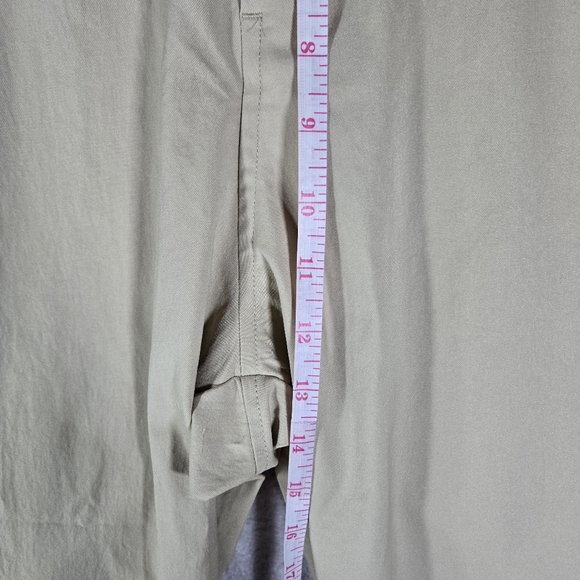 Lululemon Pants Mens 34x28 Beige Relaxed Tapered Soft Twill Trouser Logo NWT - Picture 8 of 12